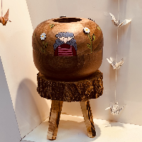 جا دستمال کاغذی چوبی