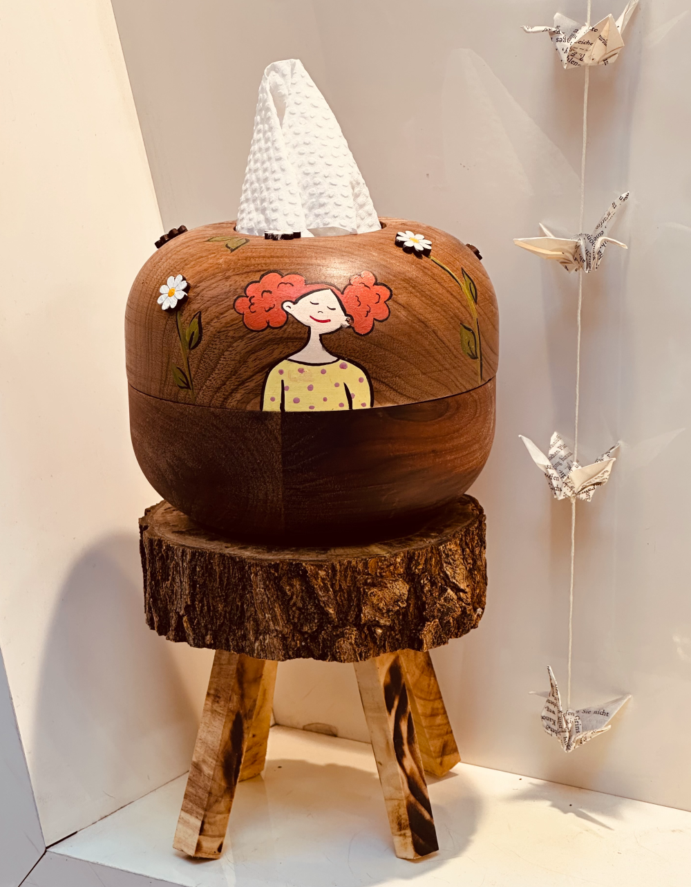 جا دستمال کاغذی چوبی 2